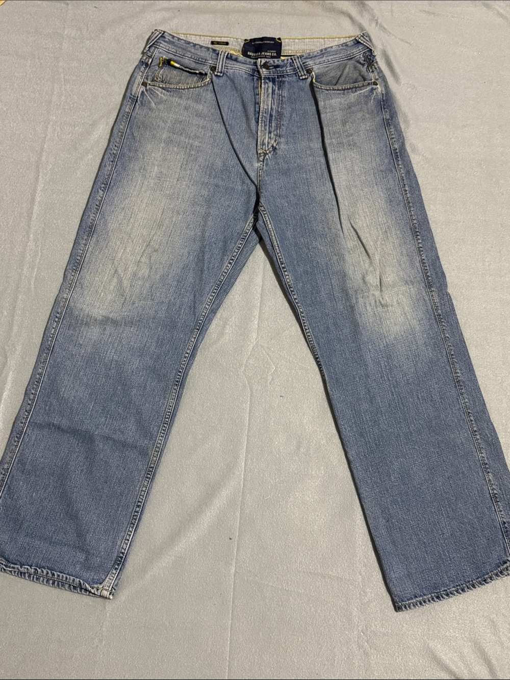 Vintage Y2K Nautica Jeans Co Baggy Wide Leg Men’s 36x32 Blue Denim Skater Grunge